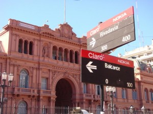 Casa Rosada en la Plaza de Mayo