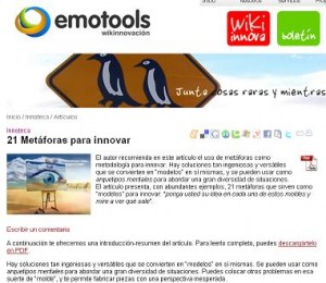21 Metaforas para innovar_articulo web emotools